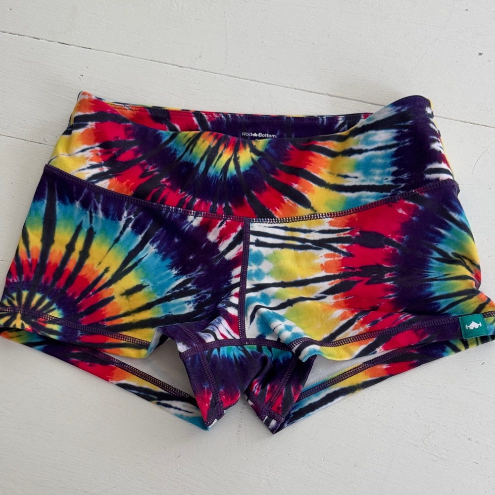 Colorful Tie-Dye Women's Athletic Shorts